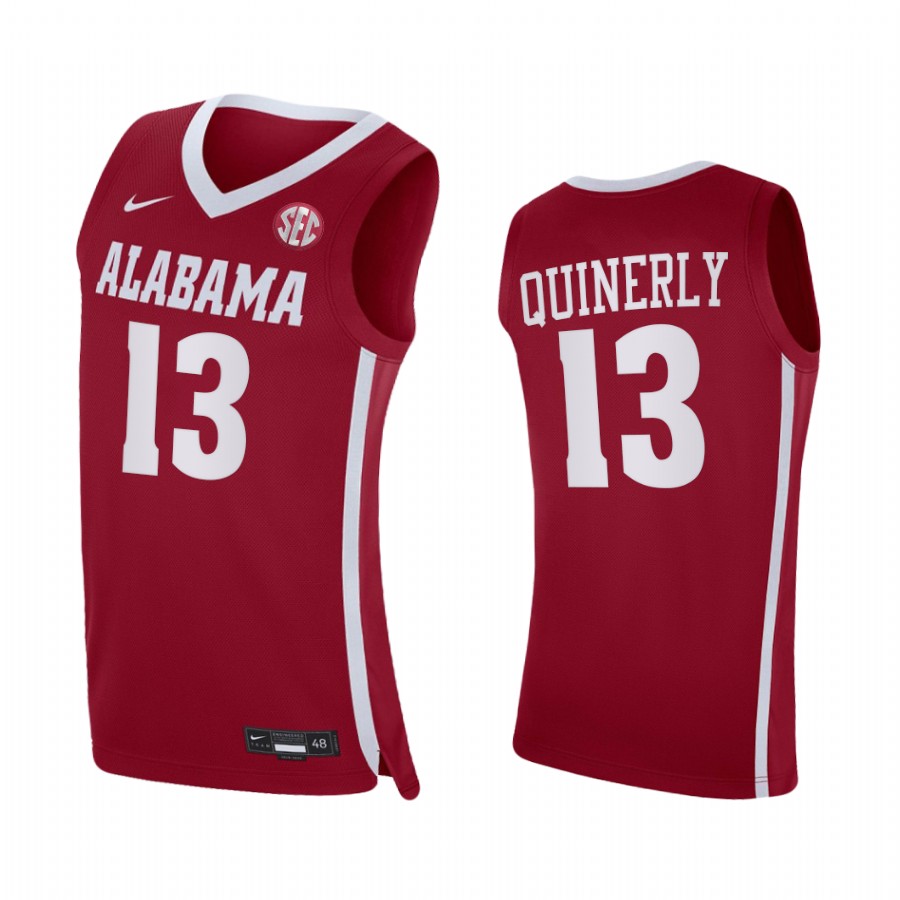 Jahvon Quinerly Alabama Crimson Tide Red Jersey 2021-22 College
