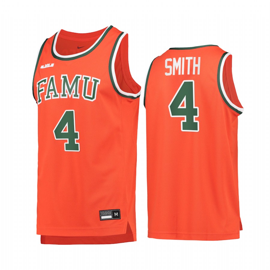 Jahvon Smith FAMU Rattlers Orange Jersey 2022 College