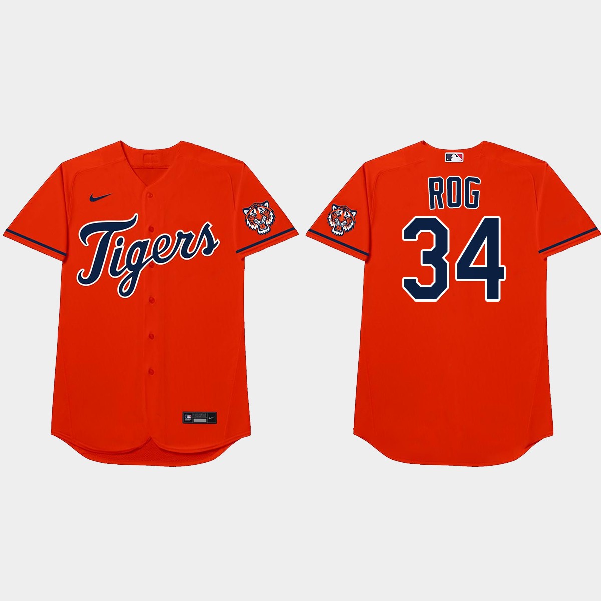 Jake Rogers 2021 Players' Weekend Rog Nickname Jersey - Orange