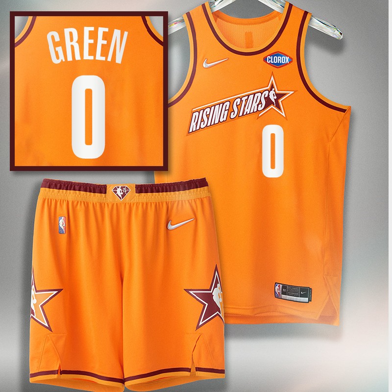 Jalen Green 2022 NBA Rising Stars Rockets Jersey Orange Uniform