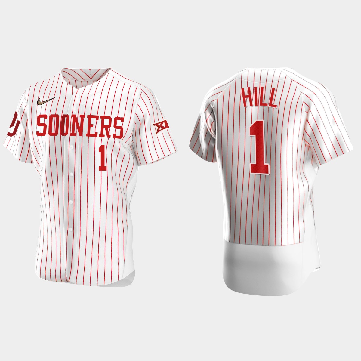 Jalen Hill Oklahoma Sooners 2021 Vapor Prime College  Jersey - White