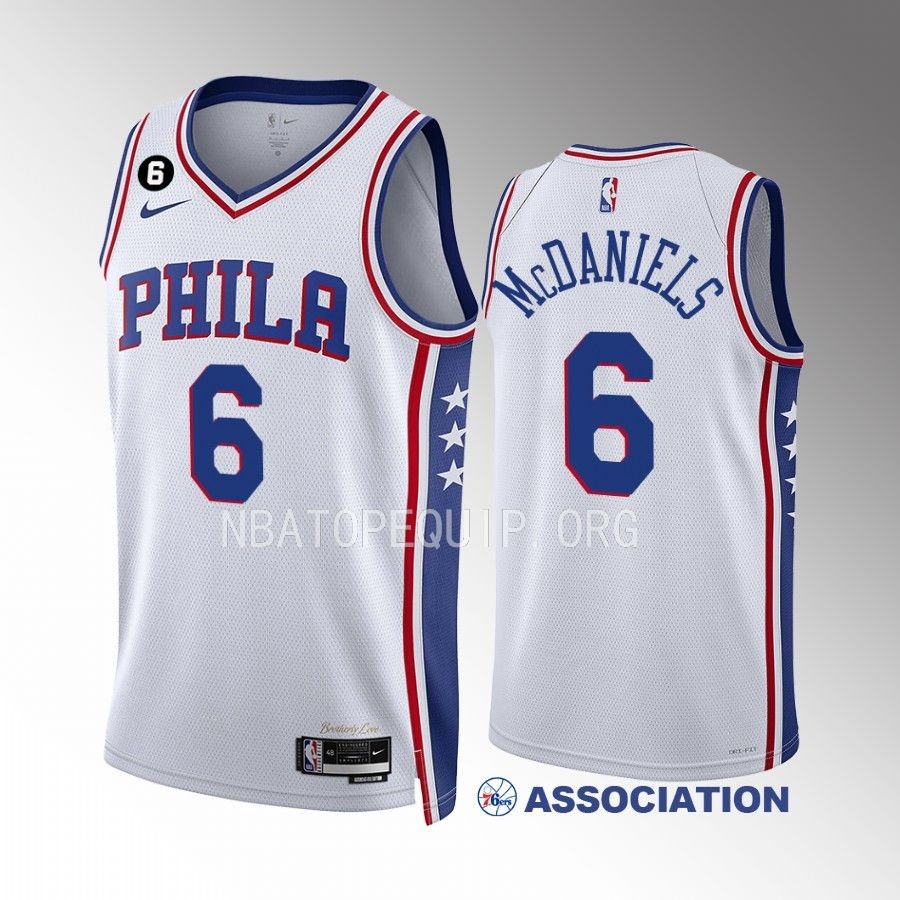 Jalen McDaniels Philadelphia 76ers White Classic Edition 2022-23 Men Jersey Swingman