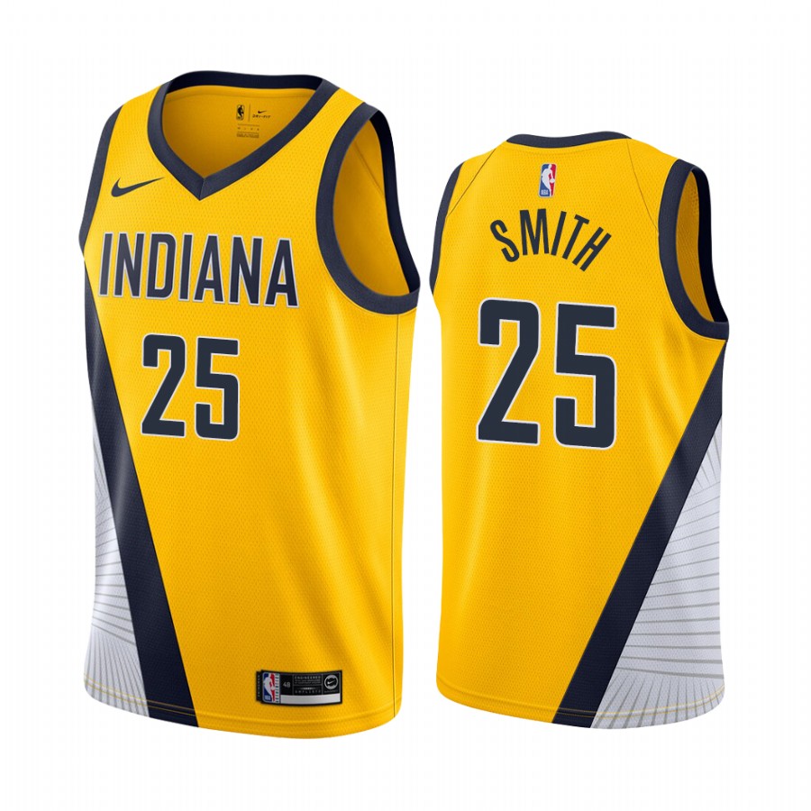 Jalen Smith Indiana Pacers Gold #25 Statement Edition Jersey 2022 Trade