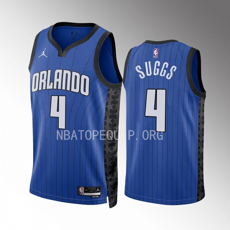 Jalen Suggs 2022-23 Orlando Magic Blue #4 Statement Edition Jersey Swingman