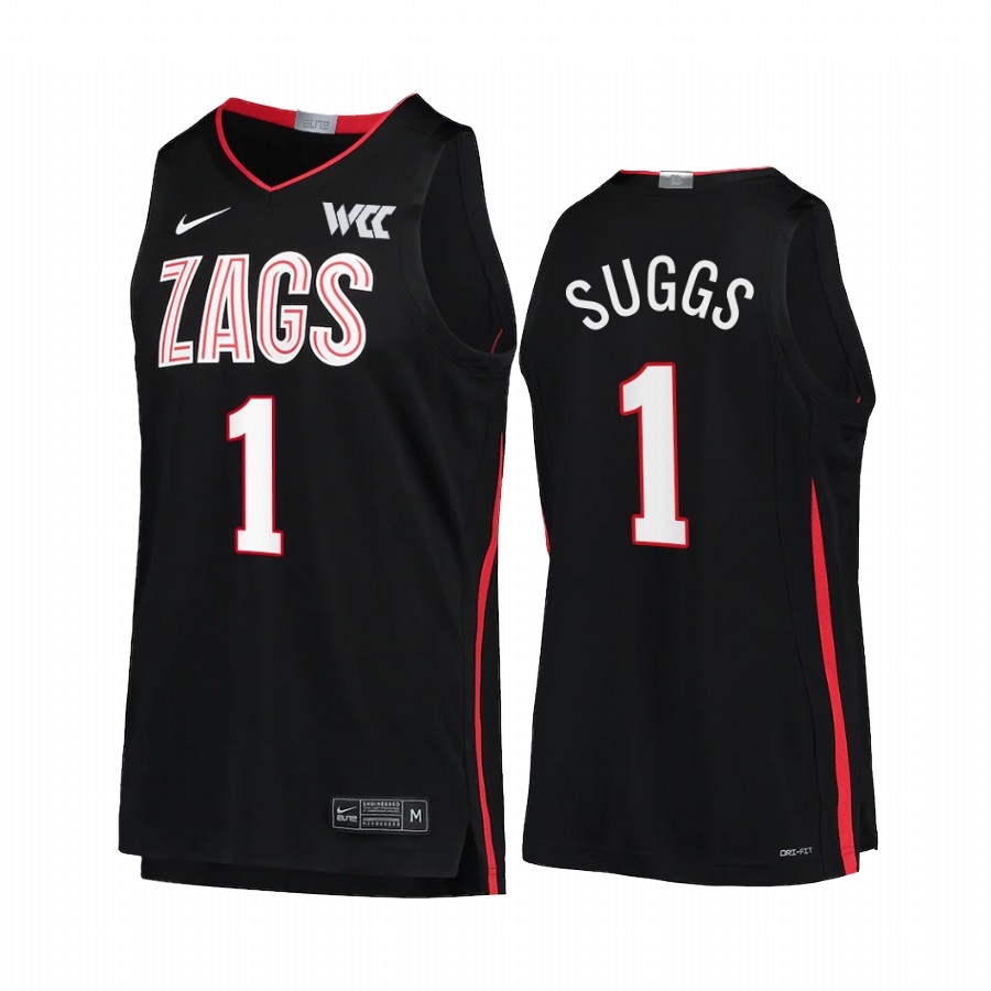 Jalen Suggs Gonzaga Bulldogs Black Jersey College  NBA Alumni