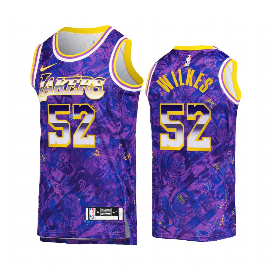 Jamaal Wilkes Los Angeles Lakers Select Series Purple Jersey Camo