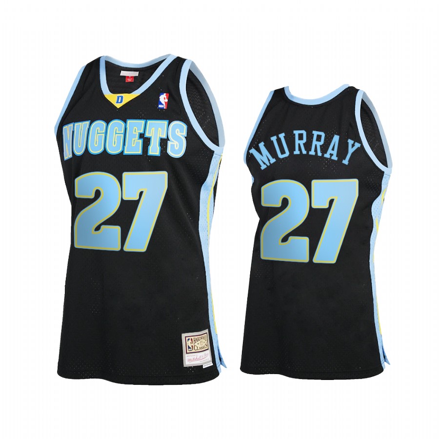 Jamal Murray 27 Denver Nuggets Reload 2.0 Black Jersey Hardwood Classics