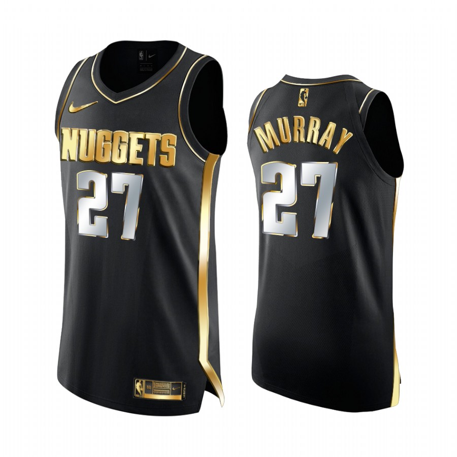 Jamal Murray Denver Nuggets Black Golden 2020-21 Jersey Limited Edition