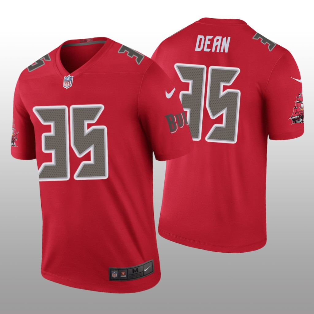 Jamel Dean Tampa Bay Buccaneers Red NFL Draft Color Rush Legend Jersey