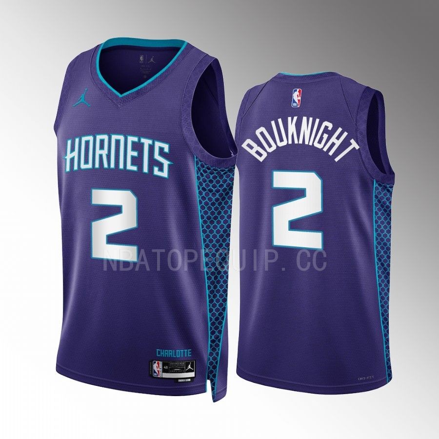 James Bouknight 2022-23 Charlotte Hornets Purple #2 Statement Edition Jersey Swingman