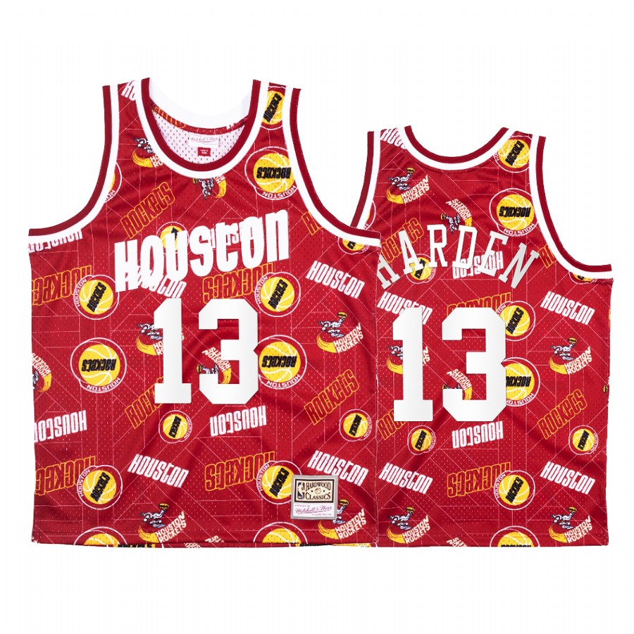 James Harden #13 Houston Rockets Red Tear Up Pack Jersey
