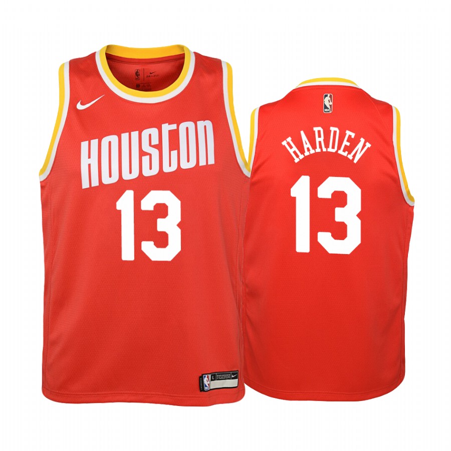 James Harden Houston Rockets 2019-20 Hardwood Classics Youth Jersey - Red