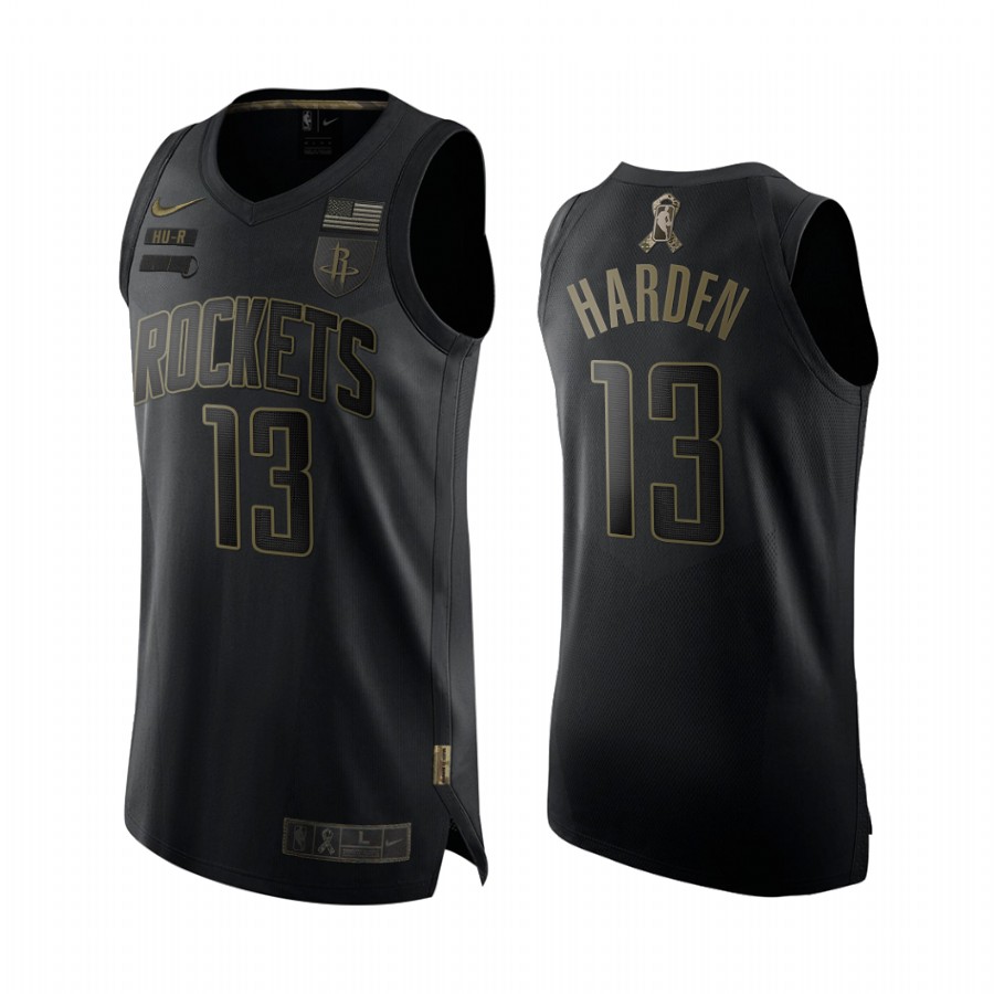 James Harden Houston Rockets 2020 Salute To Service Black Jersey