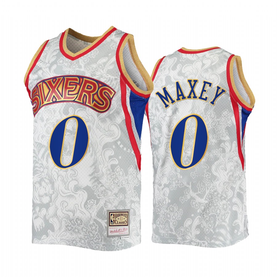 James Harden Lunar New Year 2022 Philadelphia 76ers White Jersey Hardwood Classics