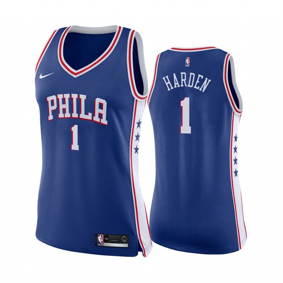 James Harden Philadelphia 76ers Royal Icon Edition Women Jersey 2022 Trade