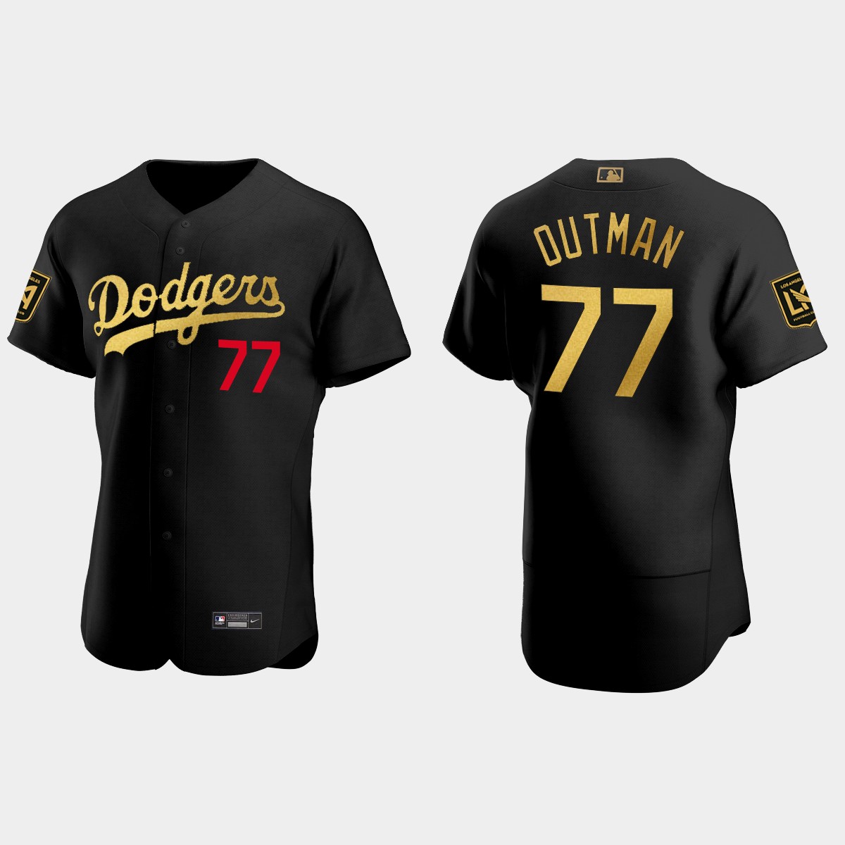 James Outman Los Angeles Dodgers LAFC Night Jersey - Black