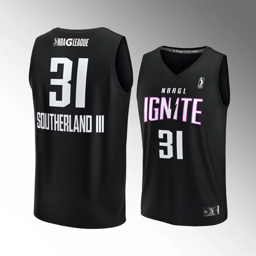 James Southerland III #31 NBA G League Ignite Fast Break Black Jersey  Player