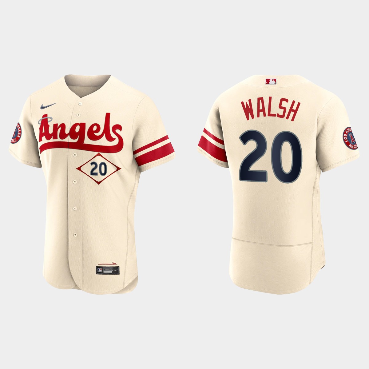 Jared Walsh Los Angeles Angels 2022 City Connect Jersey - Cream
