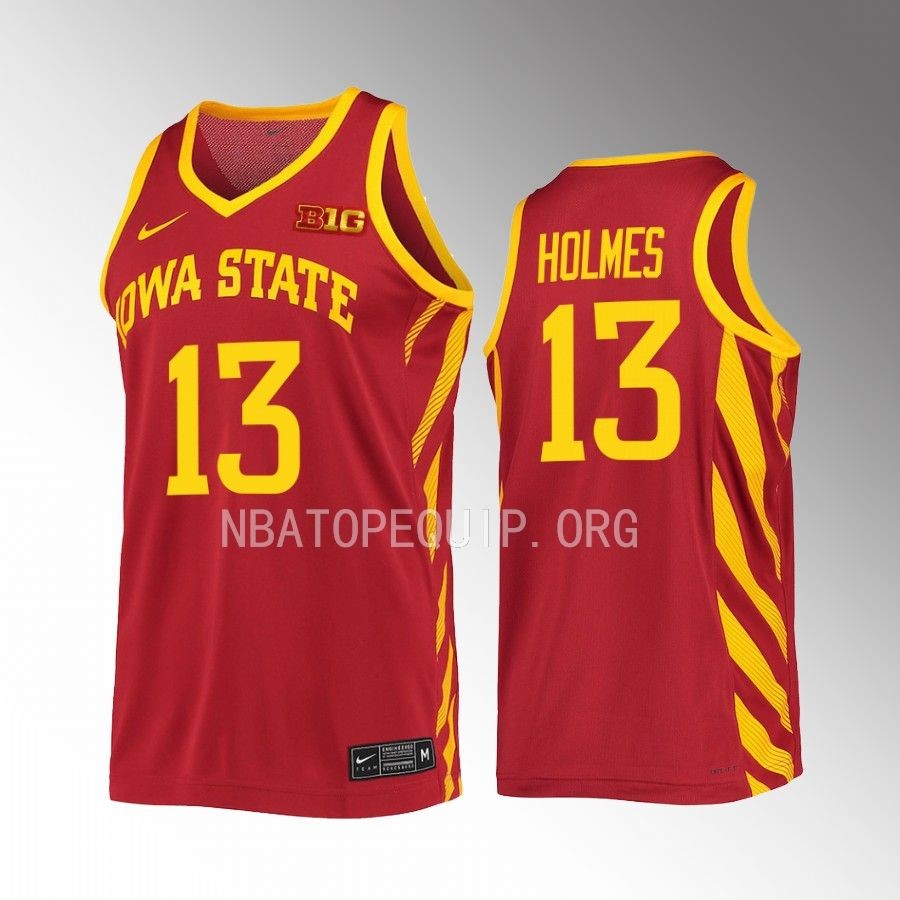 Jaren Holmes Iowa State Cyclones Cardinal Jersey 2022-23 College