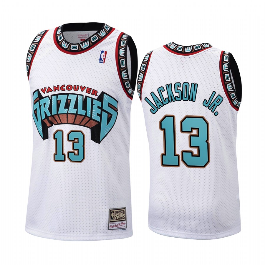 Jaren Jackson Jr. #13 Memphis Grizzlies White Hardwood Classics 1998 Jersey
