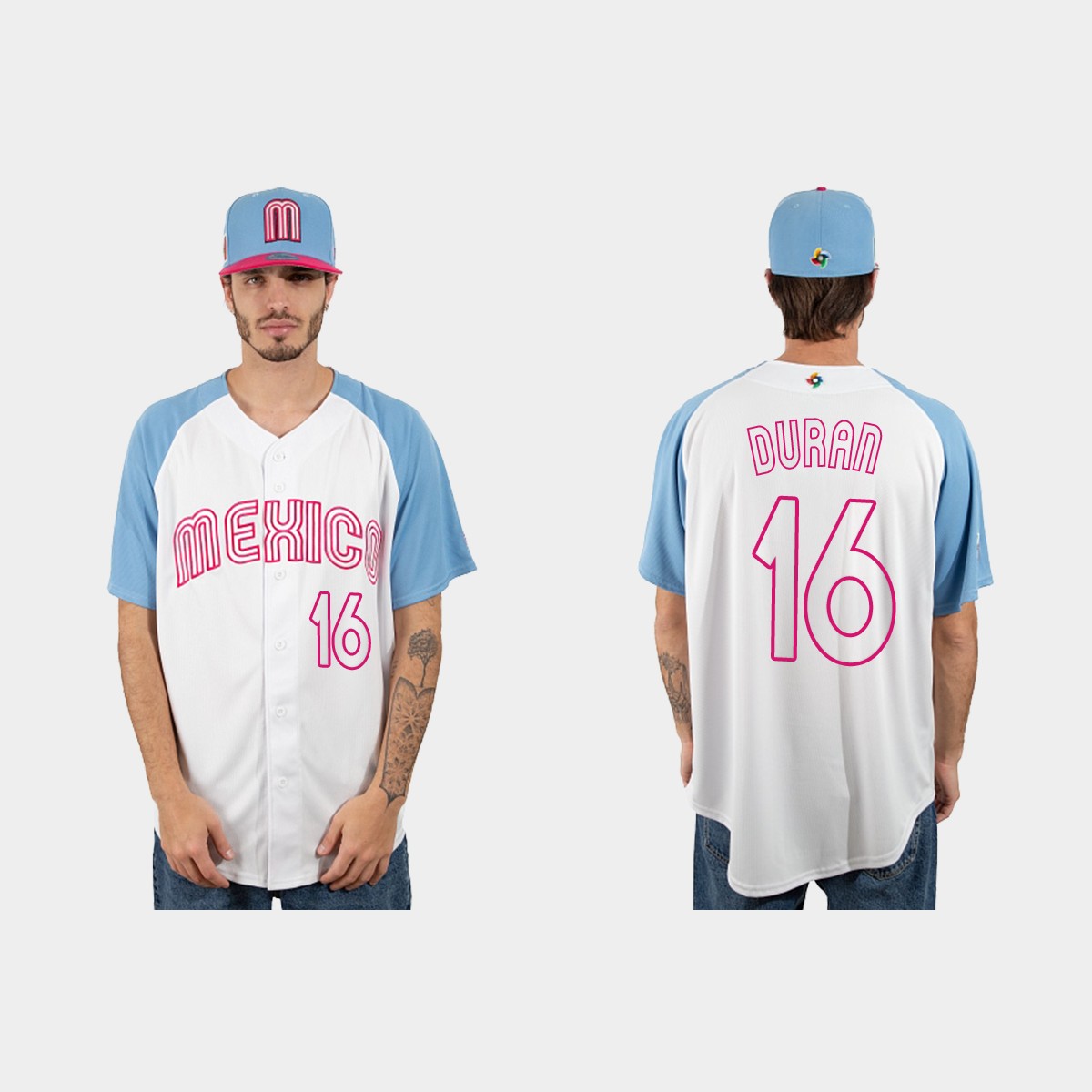 Jarren Duran Mexico  2023 World  Classic Jersey - White Blue