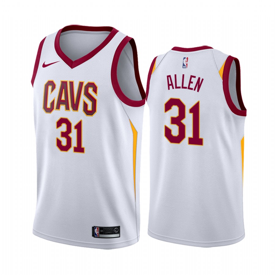 Jarrett Allen Cleveland Cavaliers 2021 Association Edition White #31 Jersey