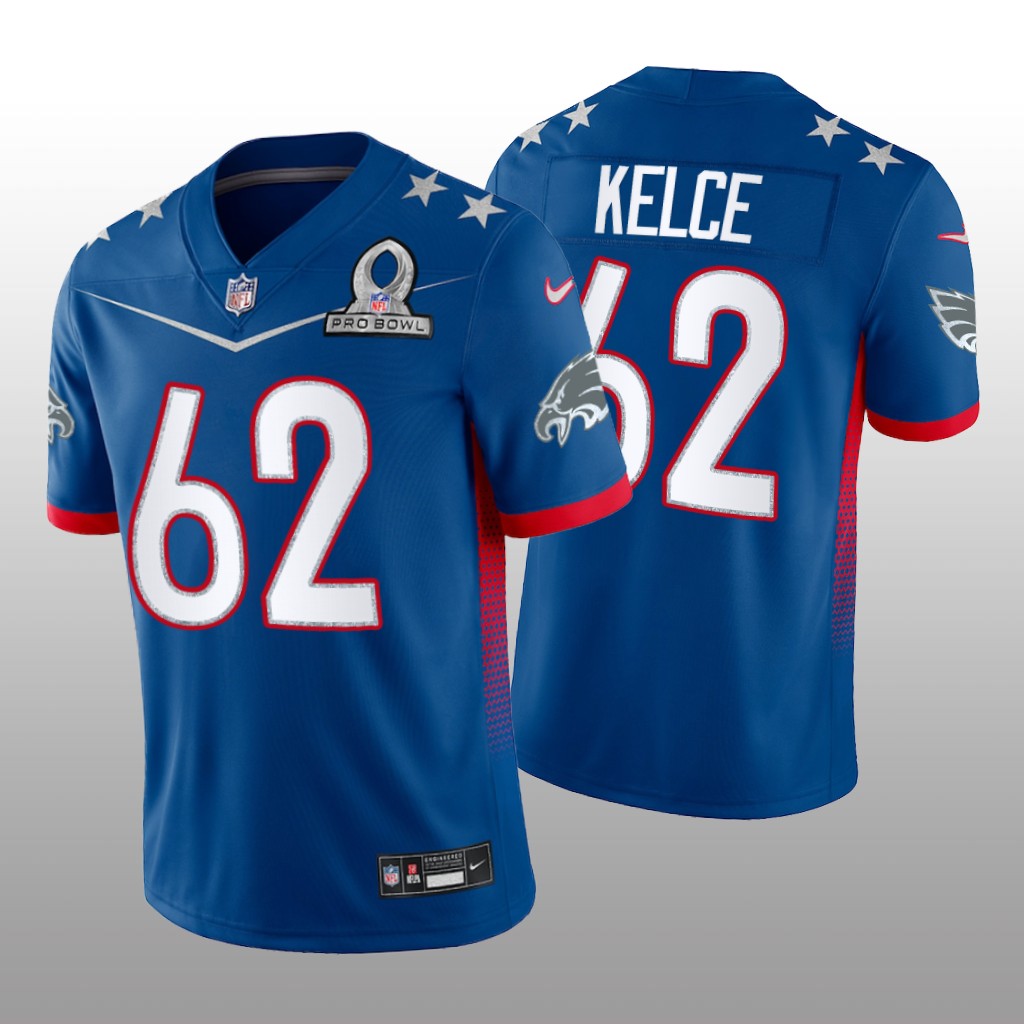 Jason Kelce Royal Game Jersey 2022 NFC Pro Bowl - Men's