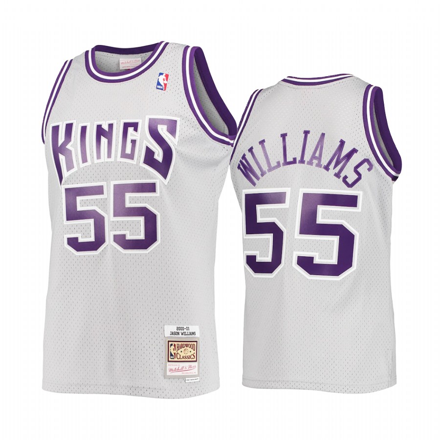 Jason Williams 55 Sacramento Kings Reload 2.0 Gray Jersey HWC Swingman