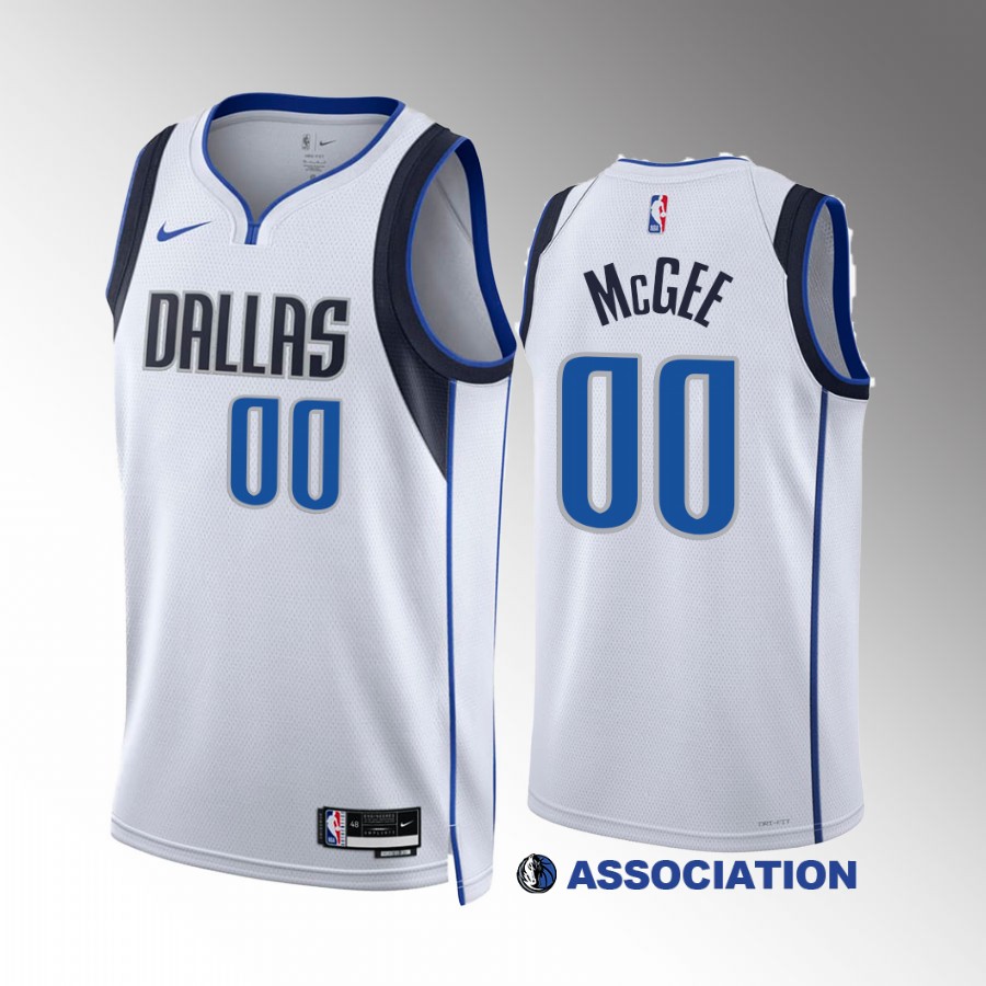 JaVale McGee 2022-23 Dallas Mavericks White #00 Association Edition Jersey Swingman