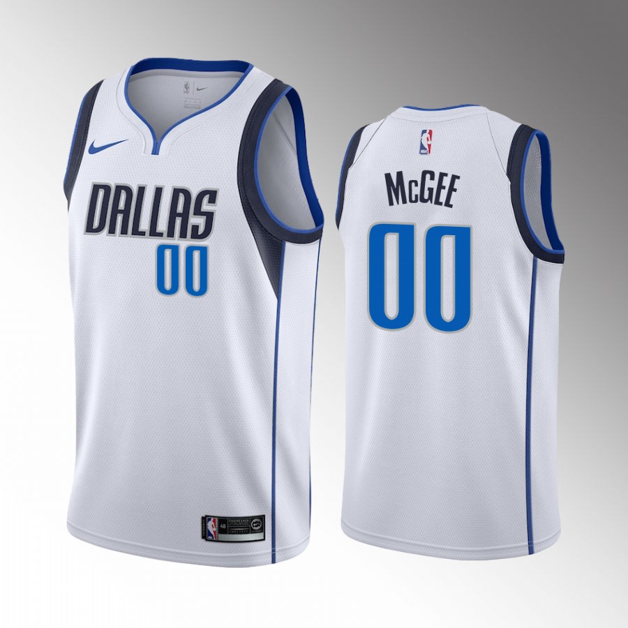 JaVale McGee Dallas Mavericks White Association Edition Men Jersey 2022 Trade