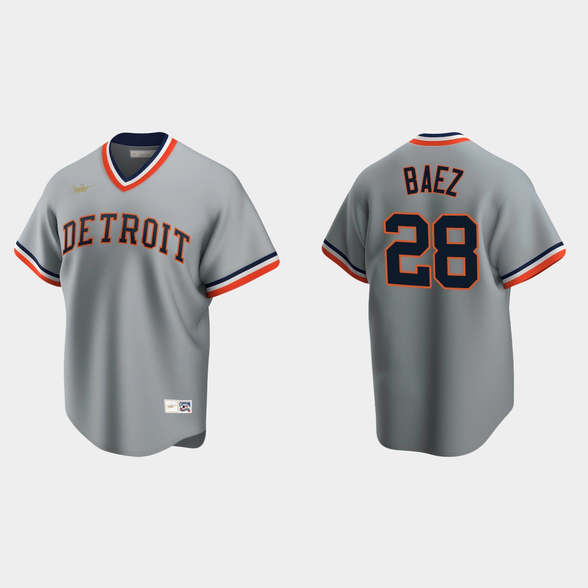 Javier Baez Detroit Tigers Cooperstown Collection Road Jersey - Gray