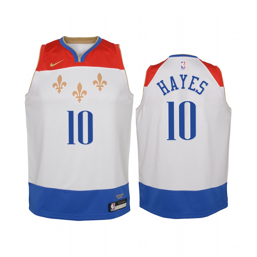 Jaxson Hayes New Orleans Pelicans 2020-21 City Edition youth Jersey - White