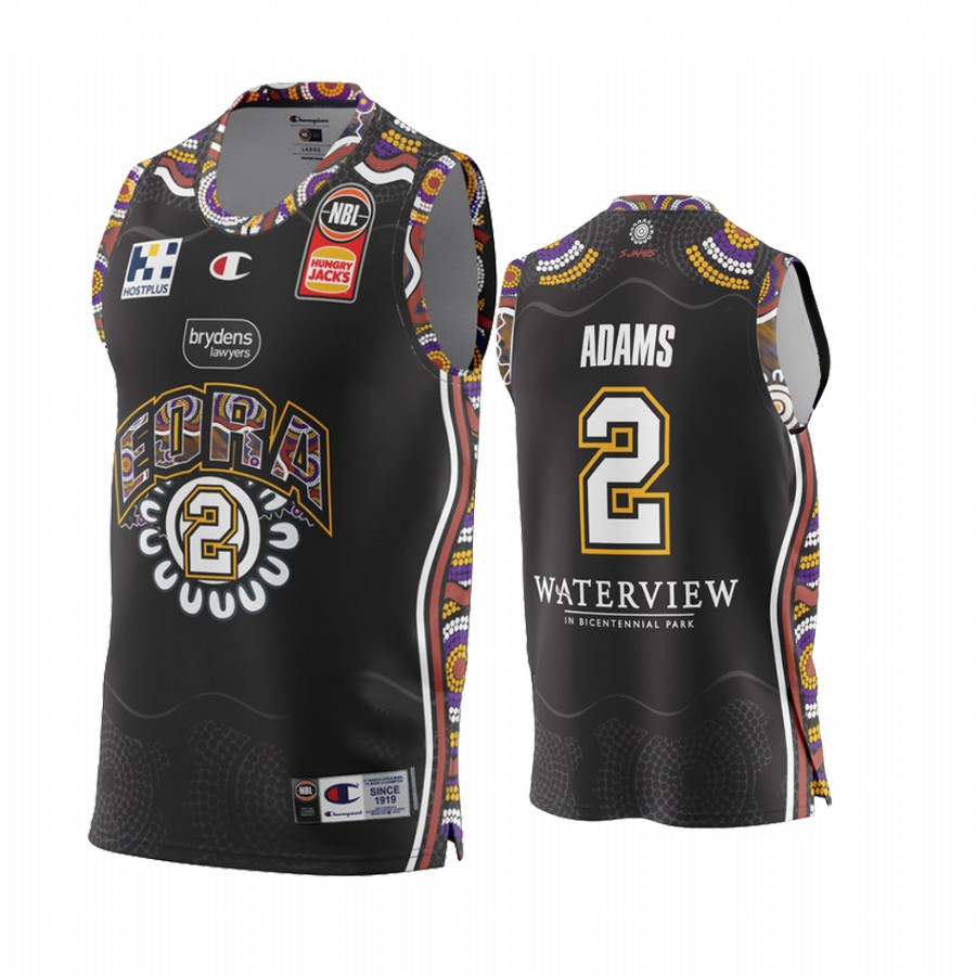 Jaylen Adams Sydney Kings NBL Indigenous Round 2022 Jersey #2 Black Special Edition Uniform