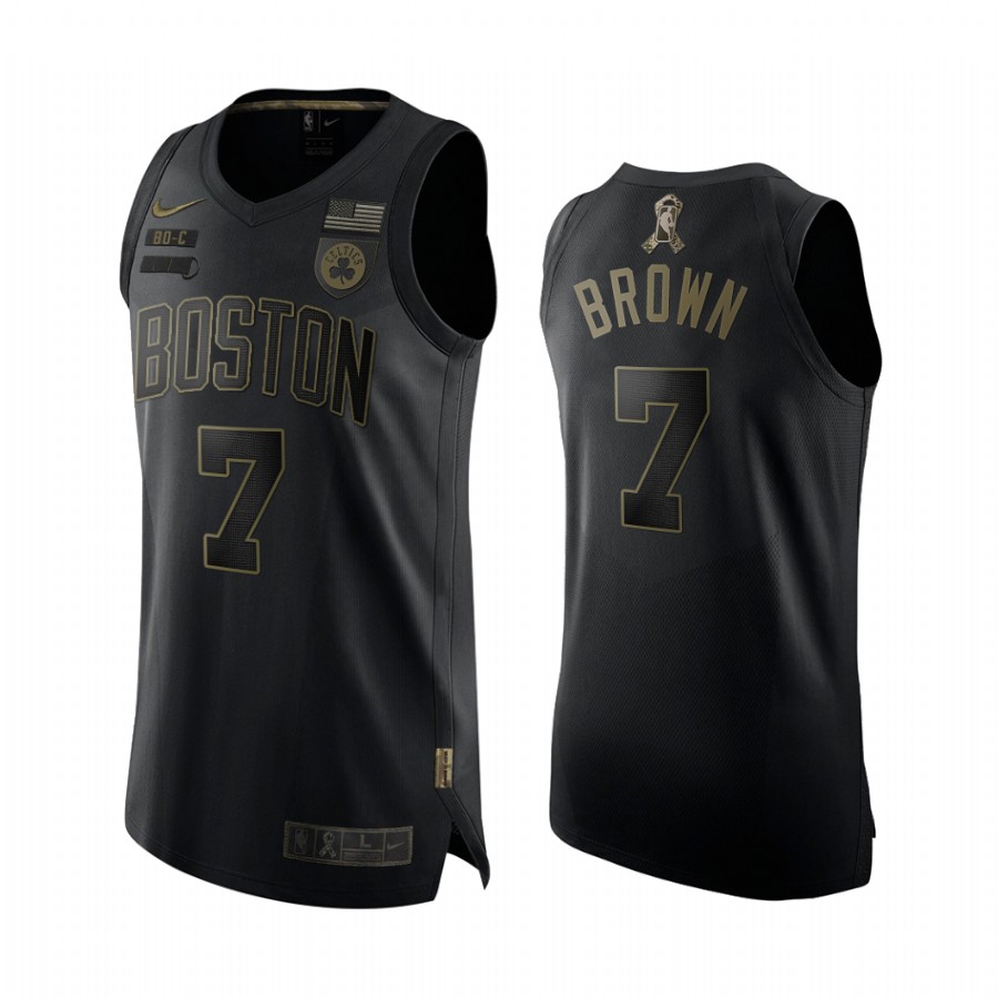 Jaylen Brown Boston Celtics 2020 Salute To Service Black Jersey