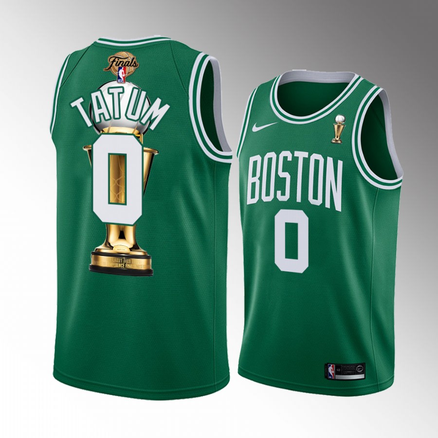 Jayson Tatum 2022 Larry Bird Eastern Conference FMVP Celtics Green Jersey