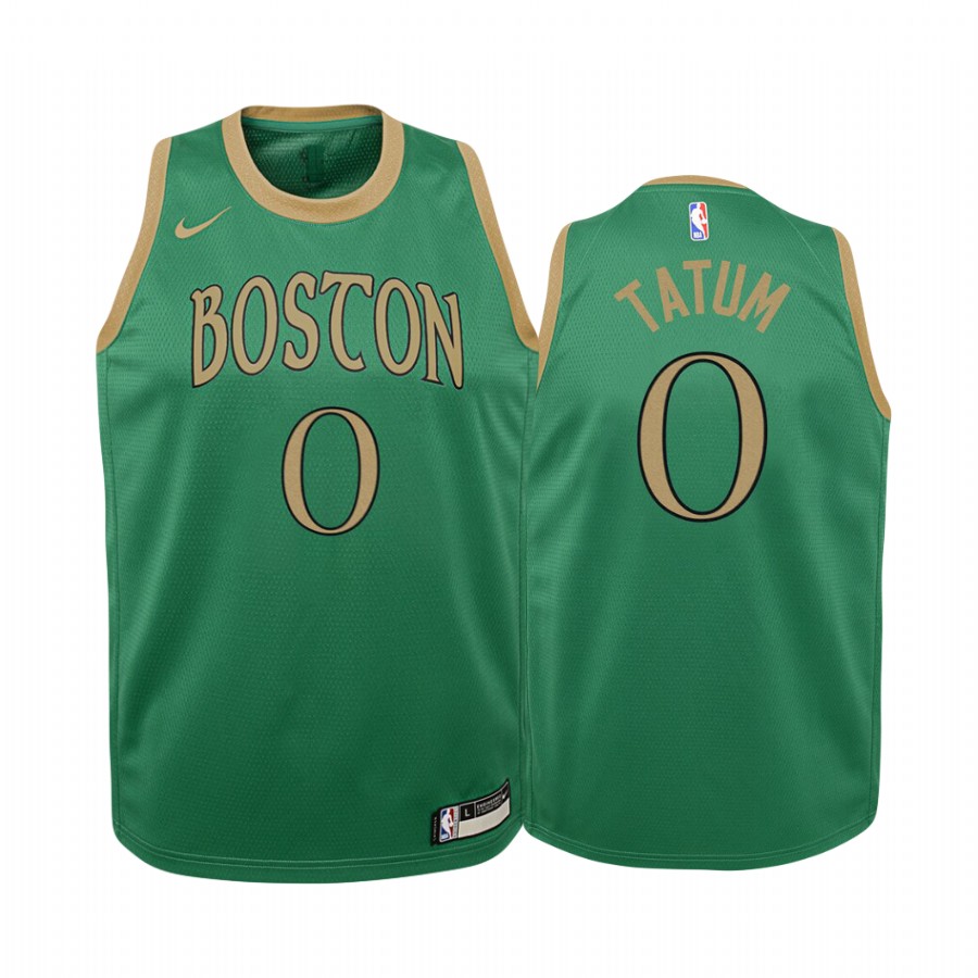 Jayson Tatum Boston Celtics 2019-20 City Youth Jersey - Kelly Green