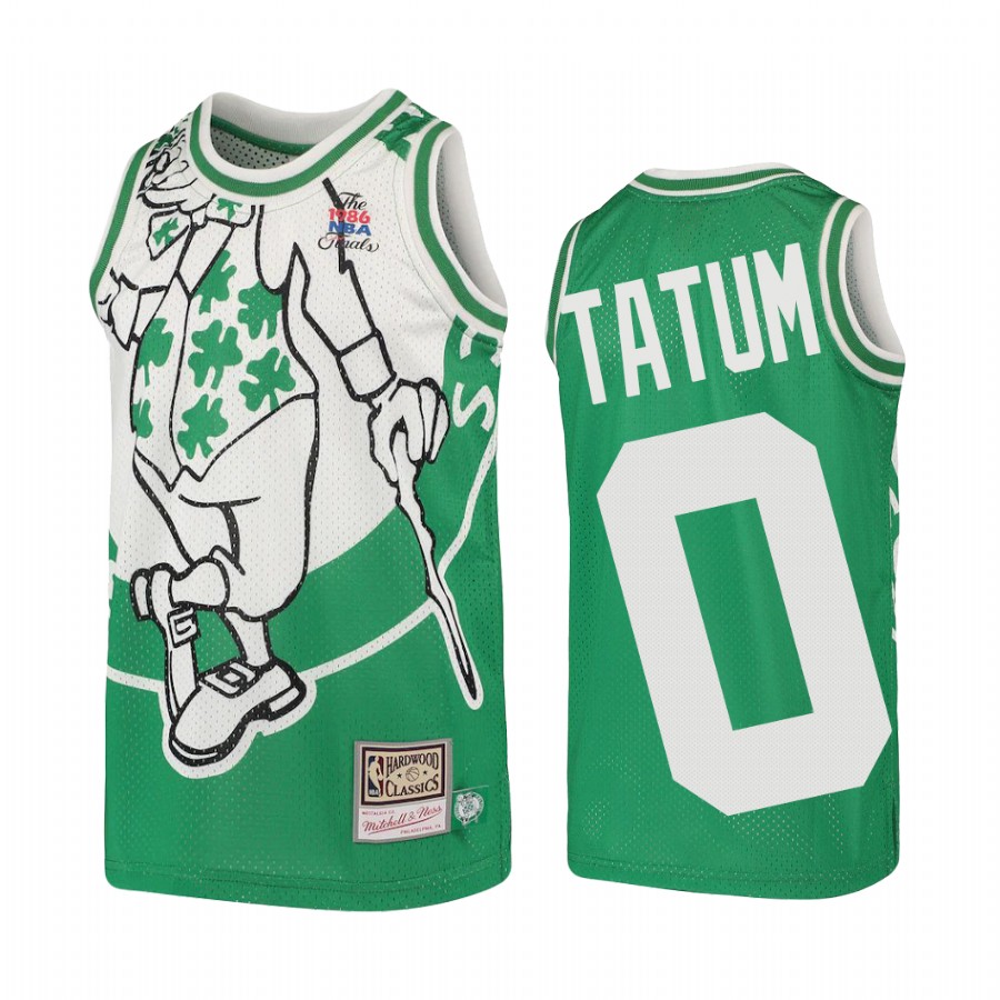 Jayson Tatum Boston Celtics Big Face Youth Jersey - Green