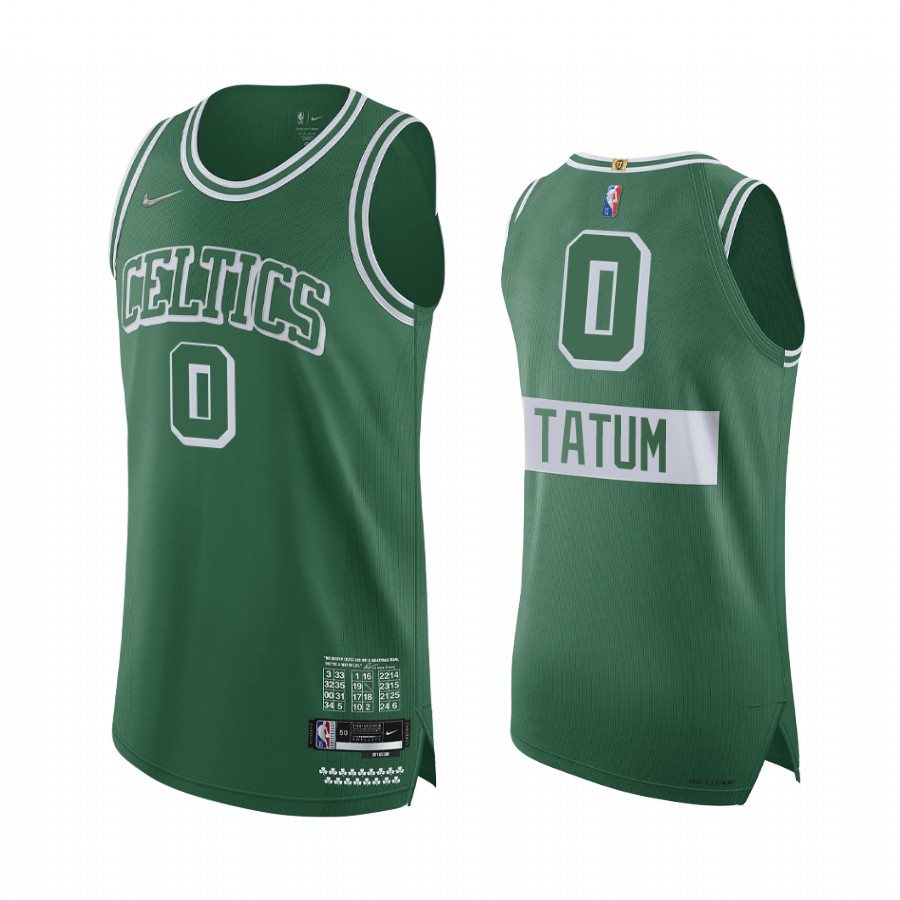 Jayson Tatum Boston Celtics City Edition Green Jersey 75th Season