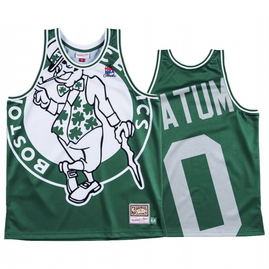 Jayson Tatum Boston Celtics HWC Green Big Face #0 Jersey