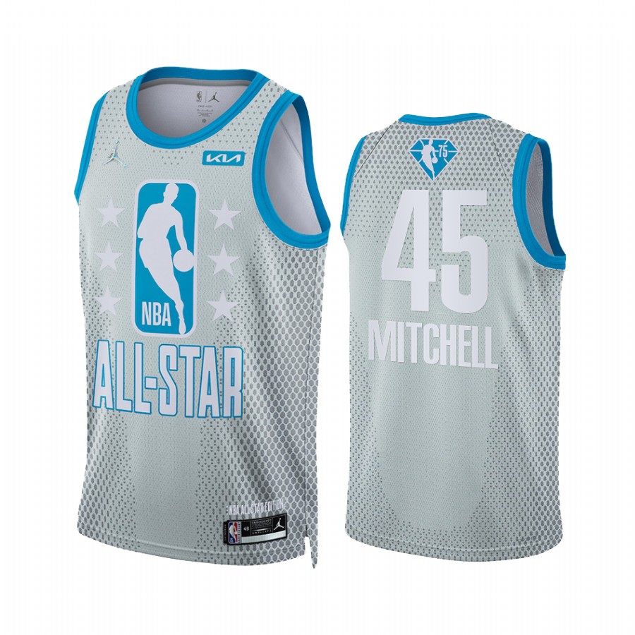 Jazz Donovan Mitchell 2022 NBA All-Star Jersey Gray Reserves Uniform