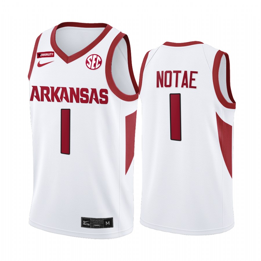 JD Notae Arkansas Razorbacks White Jersey College  2022 All-American team