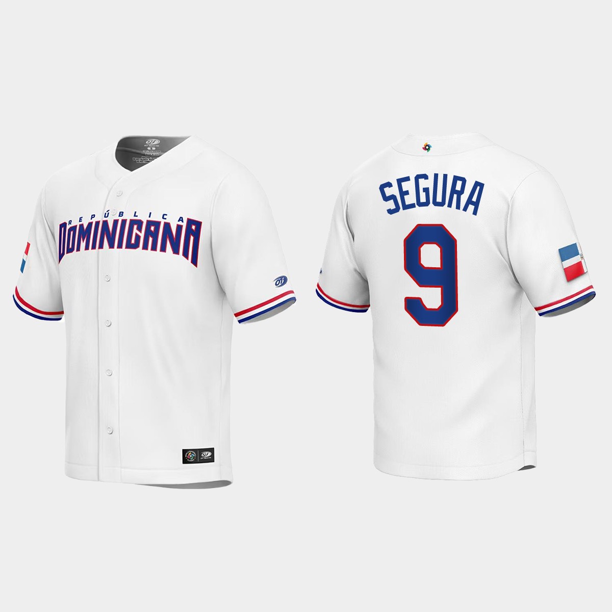 Jean Segura Dominican Republic  2023 World  Classic Jersey - White