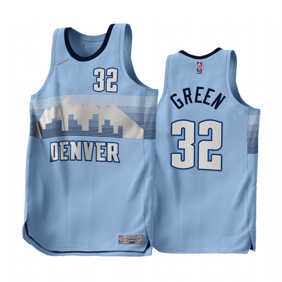 Jeff Green 2022-23 Denver Nuggets Blue #32 Earned Edition Jersey
