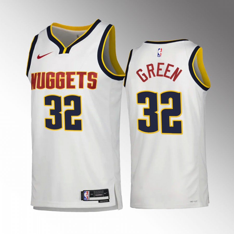 Jeff Green 2022-23 Denver Nuggets White #32 Association Edition Jersey Swingman