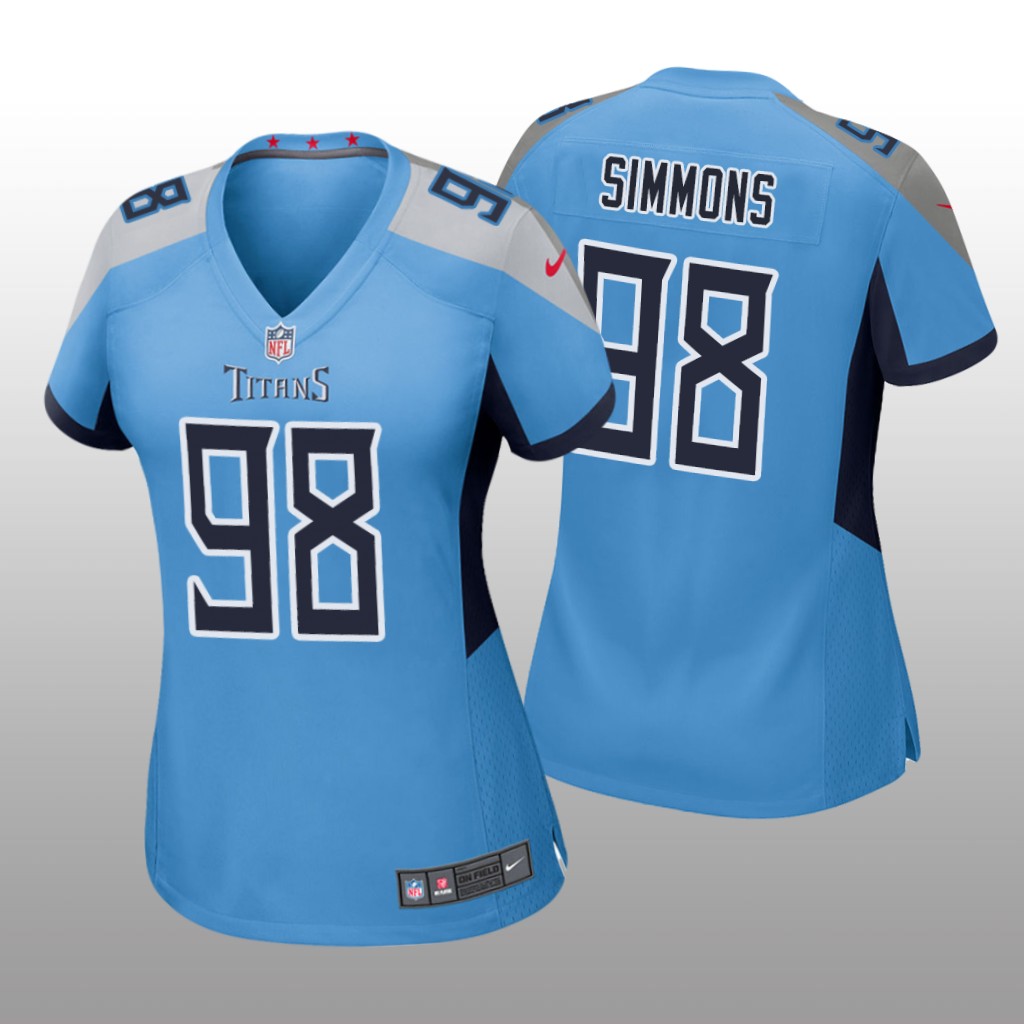 Jeffery Simmons Tennessee Titans Light Blue NFL Draft Game Jersey