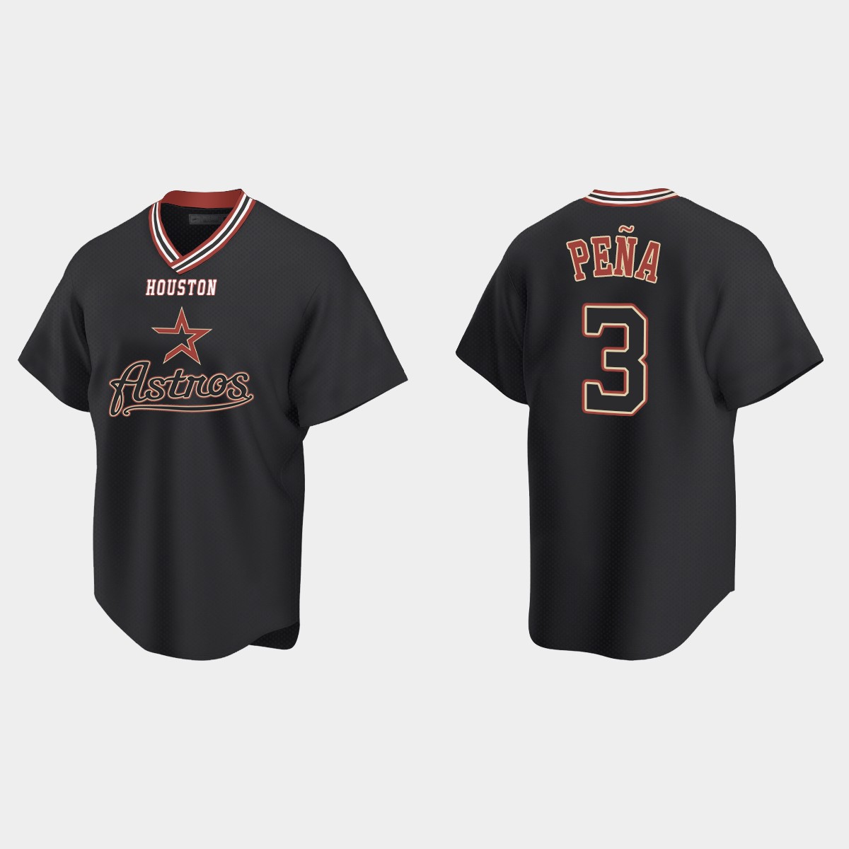 Jeremy Pena Houston Astros Vintage Jersey - Black