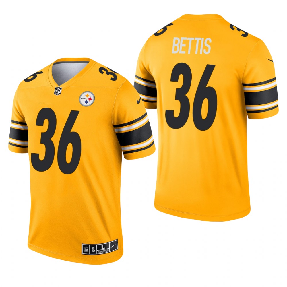 Jerome Bettis Pittsburgh Steelers Gold Jersey Inverted Legend - Men's