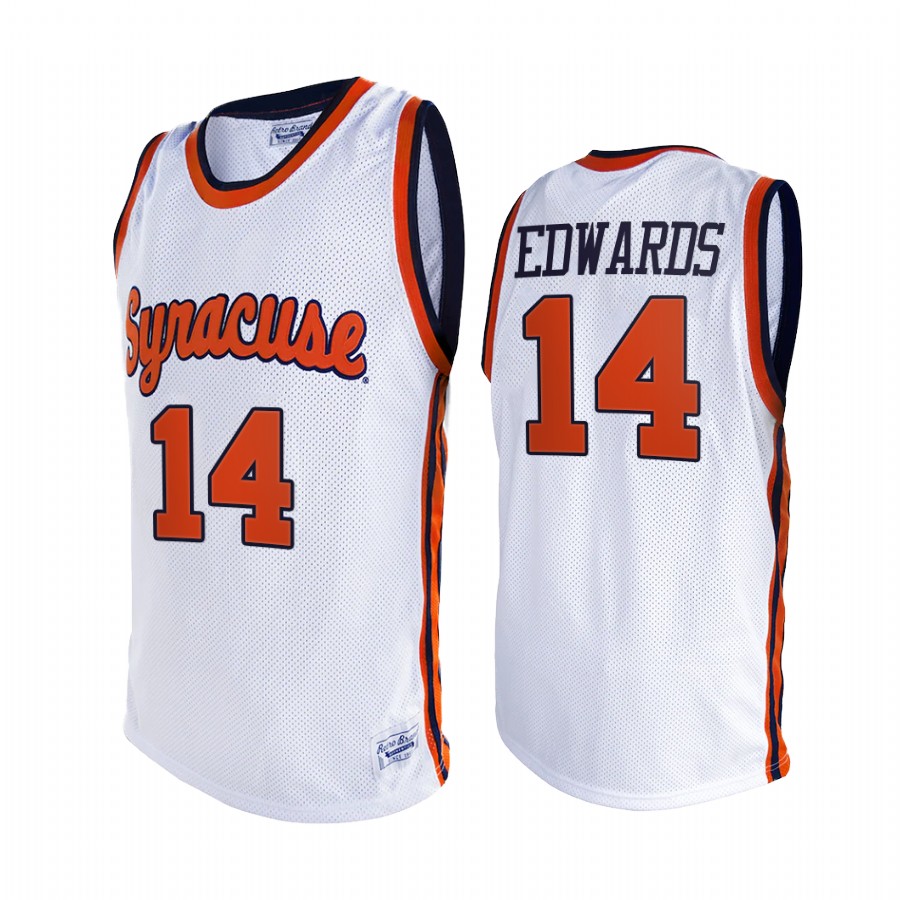 Jesse Edwards Syracuse Orange White Jersey 2021 Alumni Limited Retro
