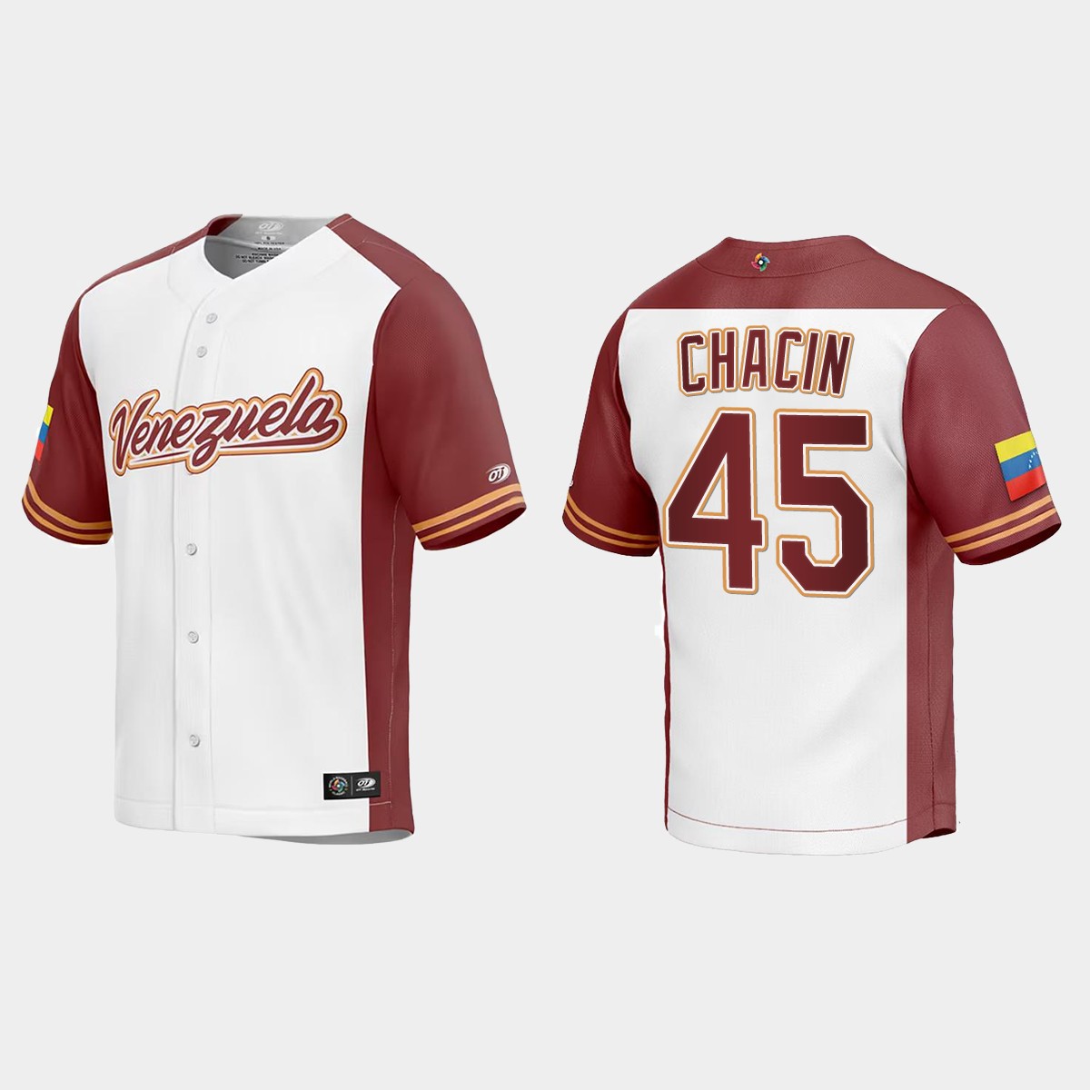 Jhoulys Chacin Venezuela  2023 World  Classic Jersey - White