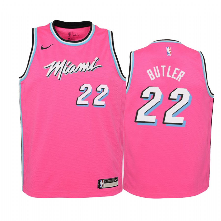 Jimmy Butler Miami Heat 2019-20 Earned Youth Jersey - Pink